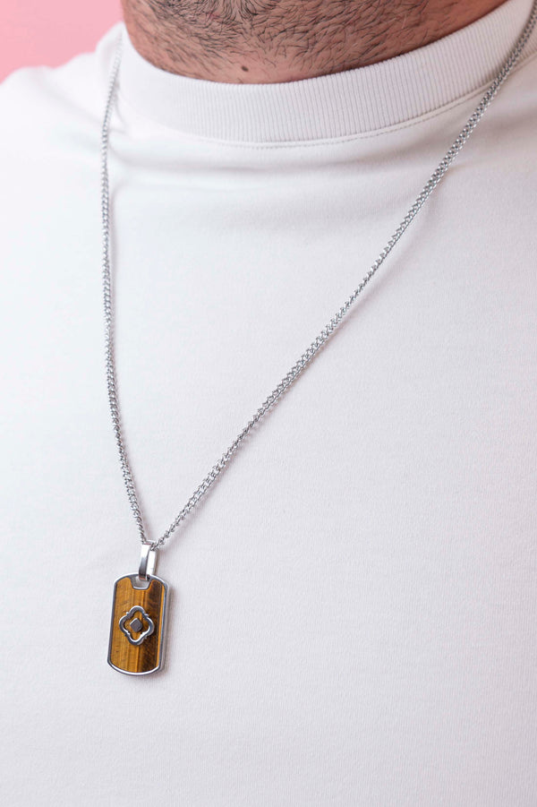 Carisma Tiger's Eye Tag Necklace