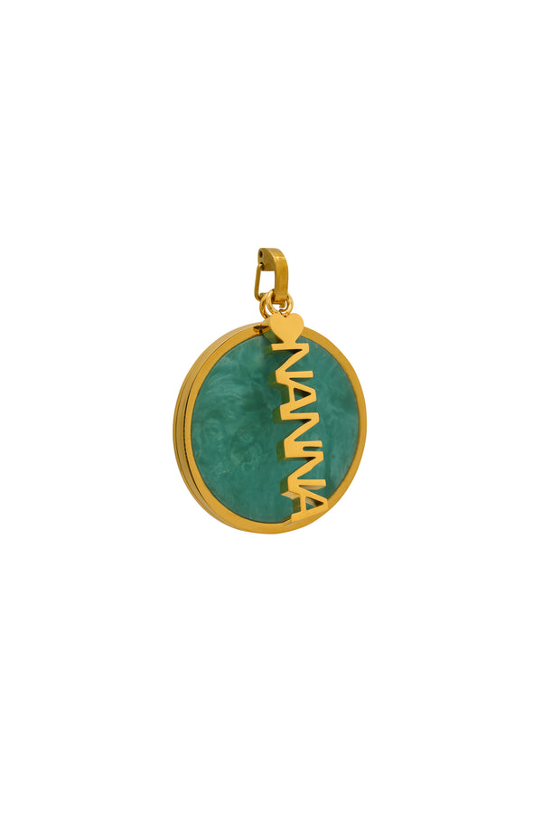 Carisma Turquoise Stone Large Circle Pendant