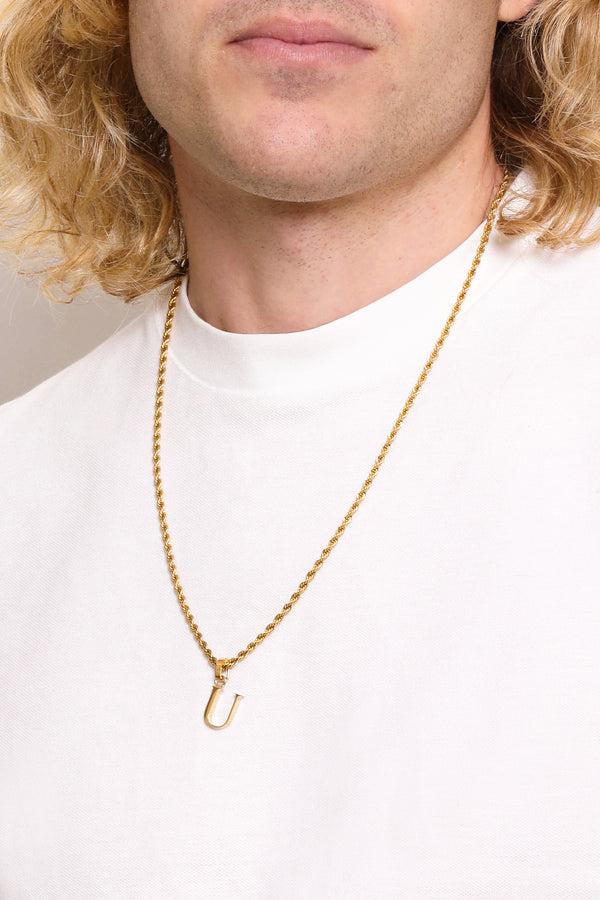 Carisma "U" Carisma Letter Pendant