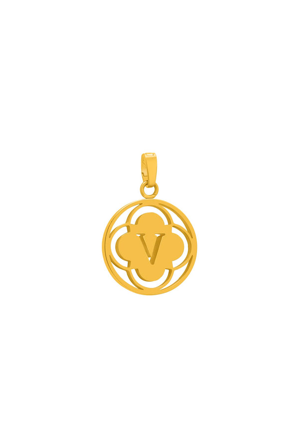 carisma "V" Carisma Logo Letter Pendant