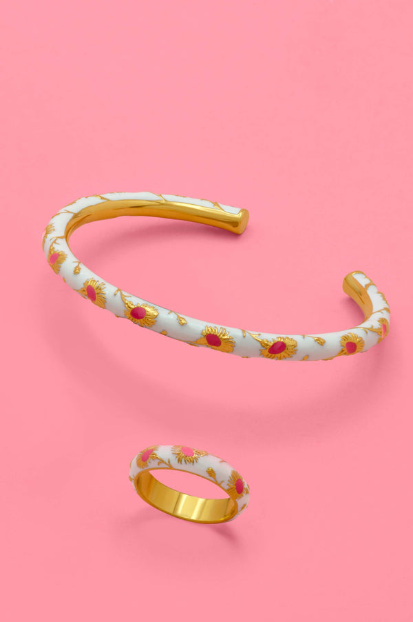 carisma Widnet Il-Baħar White Bangle & Ring Gift Set