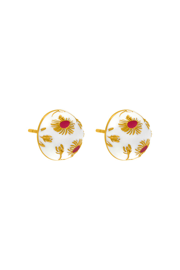 carisma Widnet Il-Baħar White Stud Earring Set
