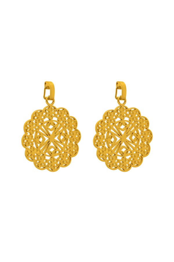 carisma Xlendi Lace Hollow Pendant Earring Set