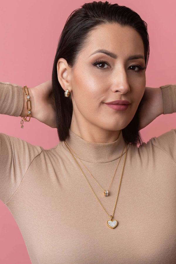 Carisma Zaria’s Huggies Earrings & Pendant Gift Set