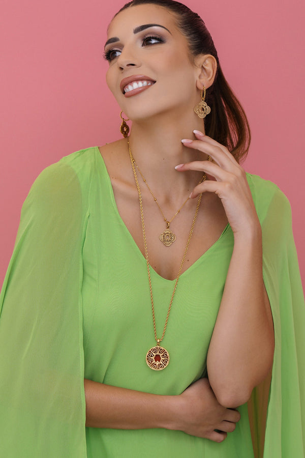 Carisma Creativity Pendant & Large Stone Circle Pendant Gift Set