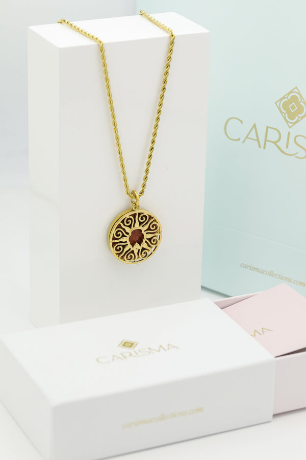 carisma Creativity Pendant & Large Stone Circle Pendant Gift Set