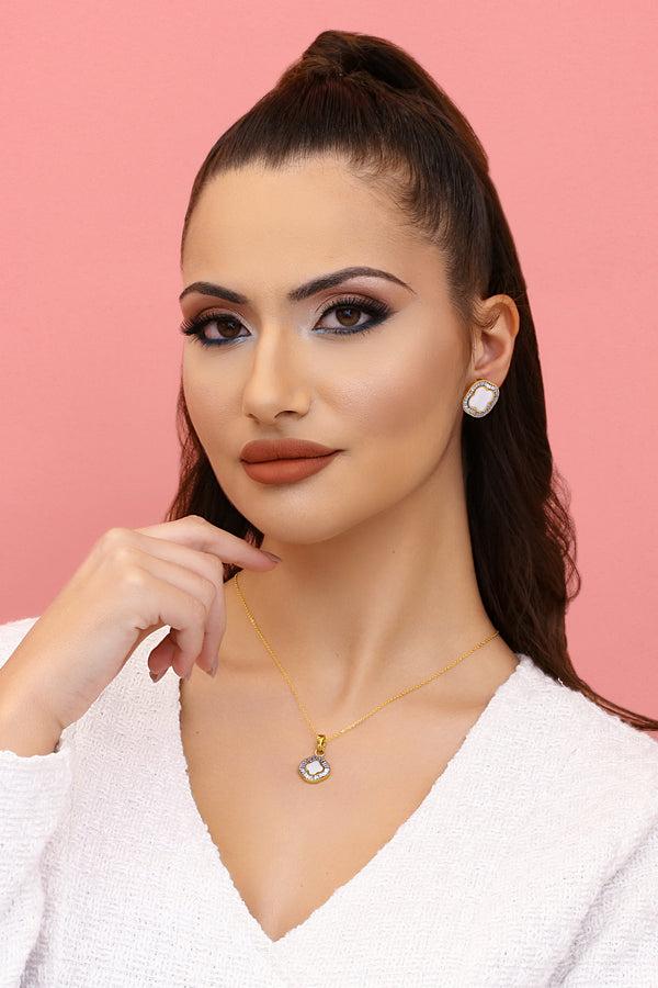 Carisma Faniello Ivory Mother Of Pearl Stud Earring Set