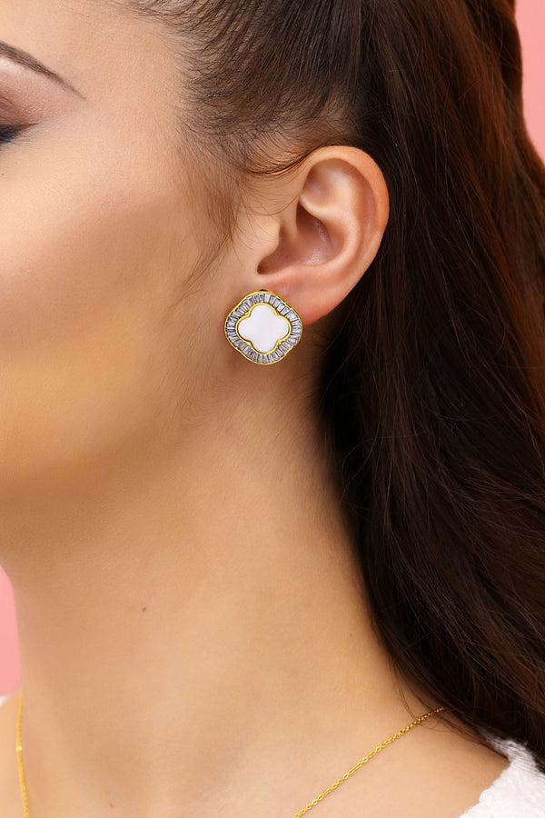 Carisma Faniello Ivory Mother Of Pearl Stud Earring Set