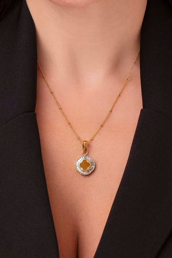 Carisma Faniello Tiger Eye Stud Earrings & Pendant Gift Set