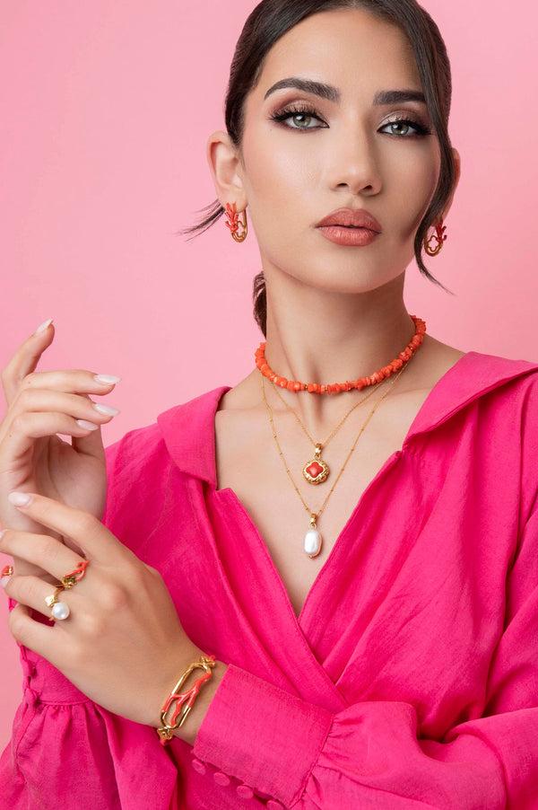 Carisma Faraglioni's Coral Reef Ring & Bangle Gift Set