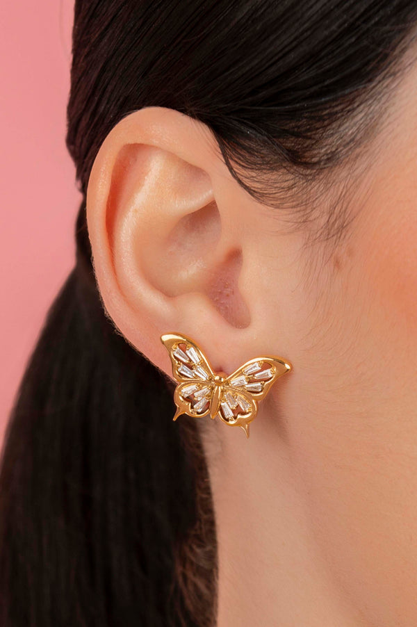 Carisma Farfett Tal-Fejġel Crystal Statement Stud Earring Set