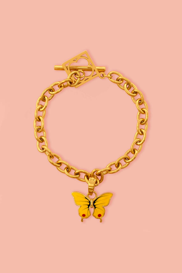 carisma Farfett tal-Fejġel Pendant & Charm Bracelet Gift Set