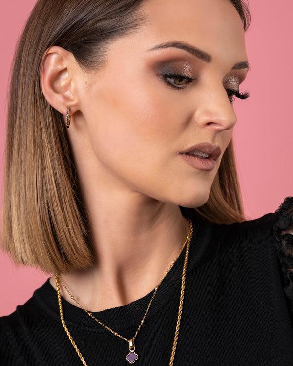 Carisma February Carisma Birthstone Hoop Earring Set