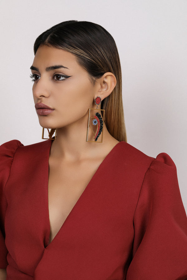 Carisma Fran's Luzzu Eye Statement Drop Earring Set