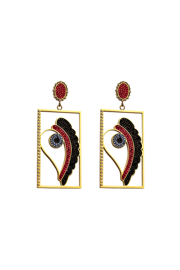 carisma Fran's Luzzu Eye Statement Drop Earring Set