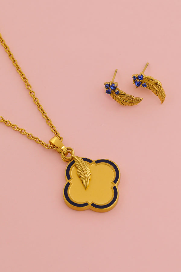 carisma Freedom Engravable Pendant & Stud Earring Gift Set