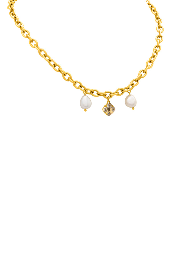 Carisma Gaia’s Cable Freshwater Pearl Chain Necklace