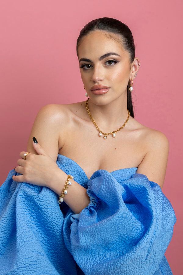 Carisma Gaia’s Cable Freshwater Pearl Chain Necklace