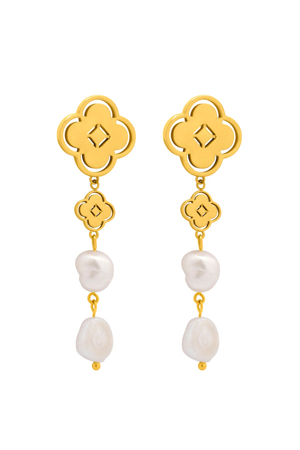carisma Ghita’s Drop Stud Freshwater Pearl Earring Set