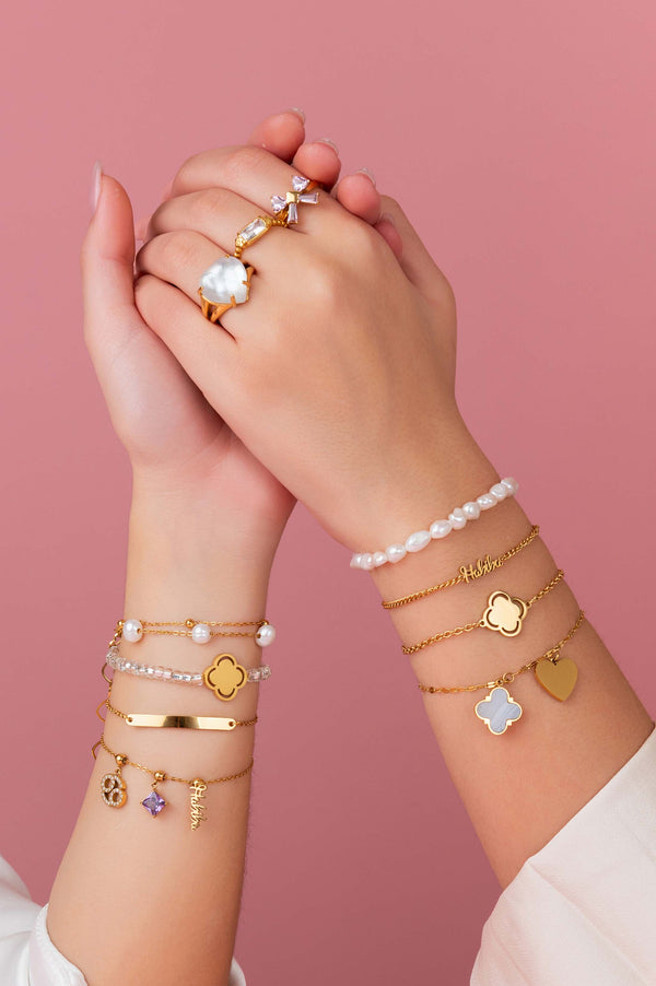 Carisma "Ħabiba" Toggle Charm Pendant Bracelet Gift Set