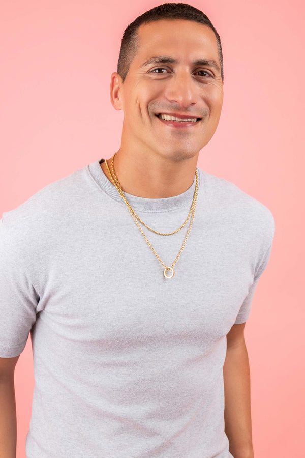 Carisma Maltese Legacy Gold Ring Pendant With Link Chain