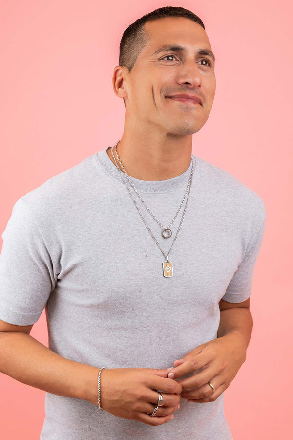 Carisma Maltese Legacy Silver Ring Pendant With Link Chain