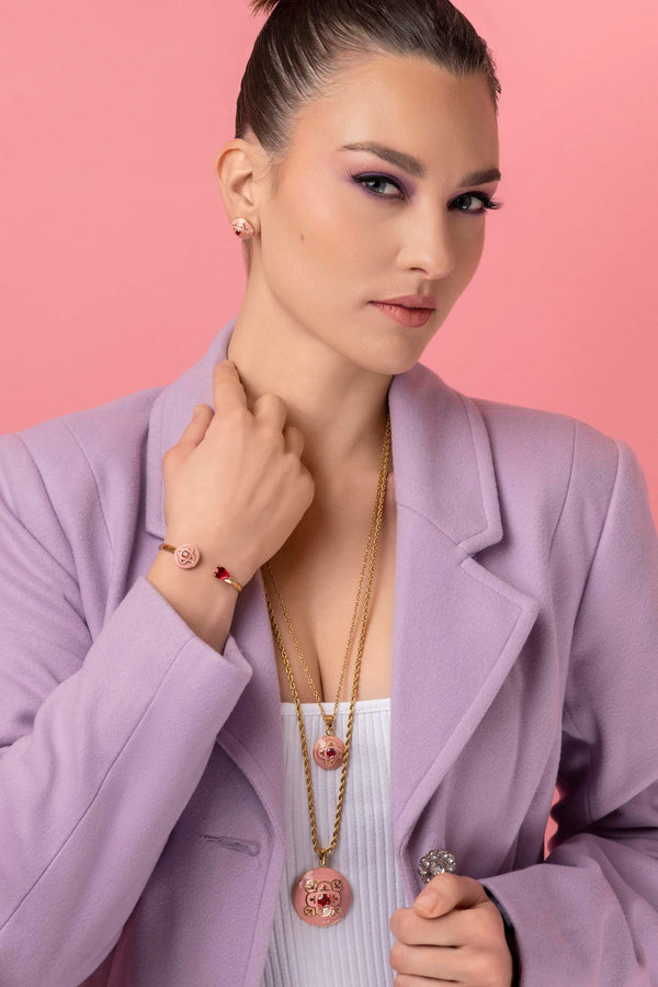 Carisma Maltese Tile Carisma Red Stone Small Pendant