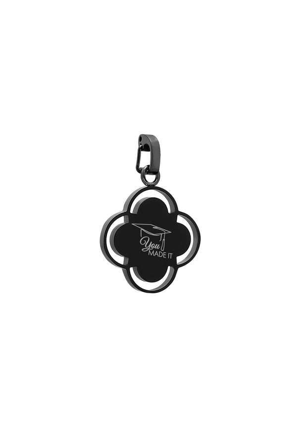 carisma Matte Black Carisma Logo Graduation Pendant