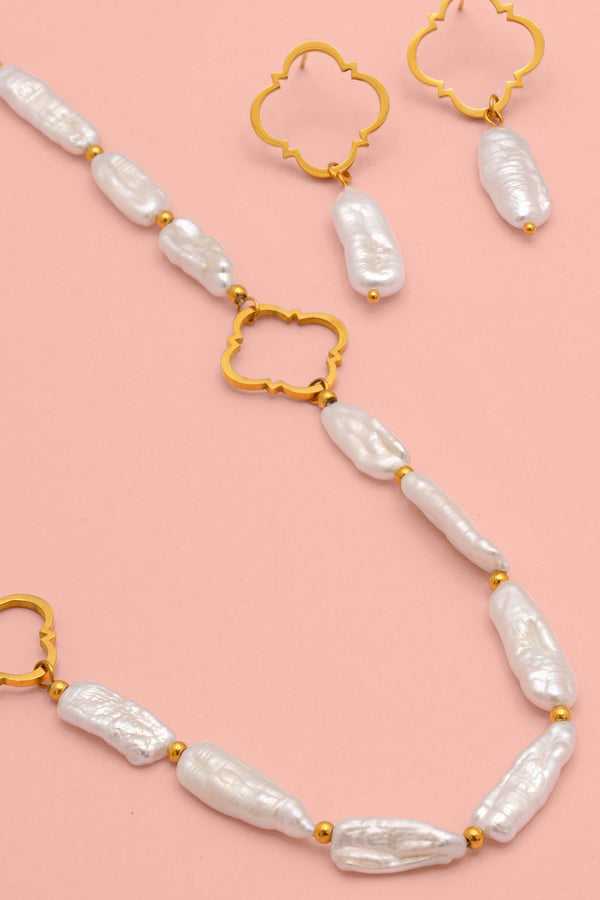 carisma Meghan’s Baroque Freshwater Pearl Earring Set & Necklace Gift Set