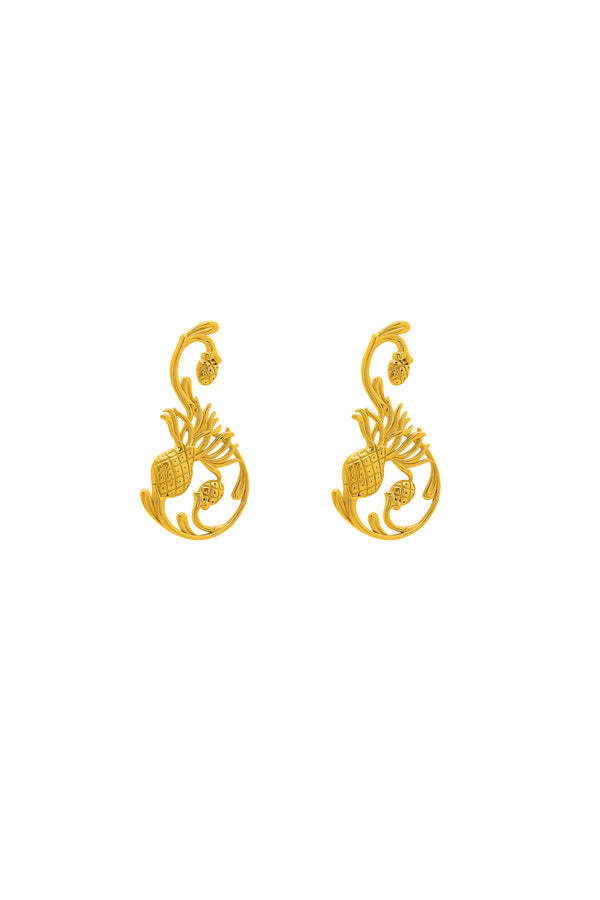 carisma Michelle's Widnet Il-Baħar Gold Statement Earrings