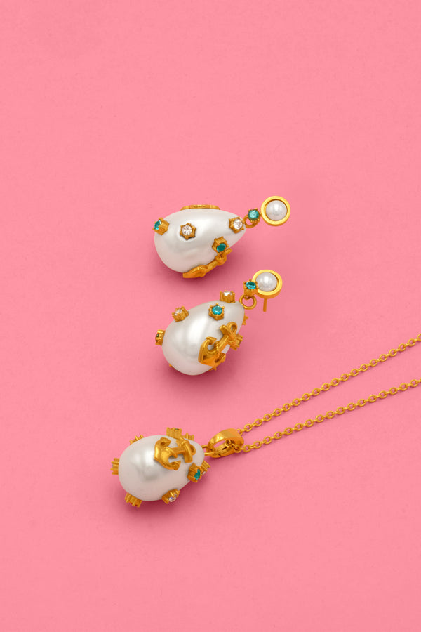 carisma Ocean Treasure Necklace & Statement Earrings Gift Set