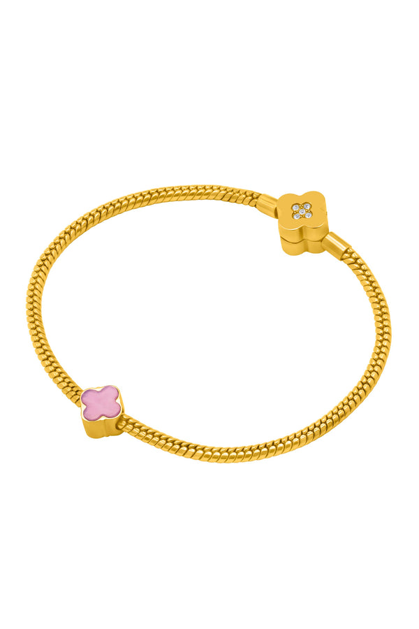 Carisma Purple Cat Eye Stone Engravable Token Charm