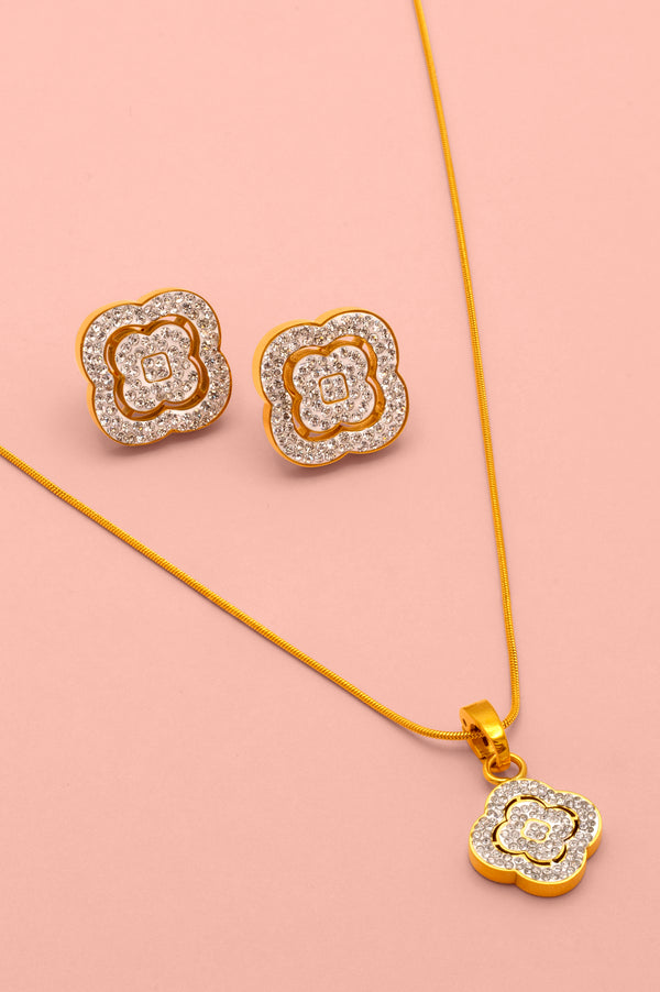 carisma Rossi's Crystal Stud Earring Set & Pendant Gift Set