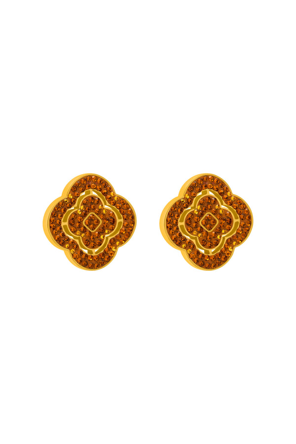 carisma Rossi's Limited Edition Amber Crystal Stud Earring Set