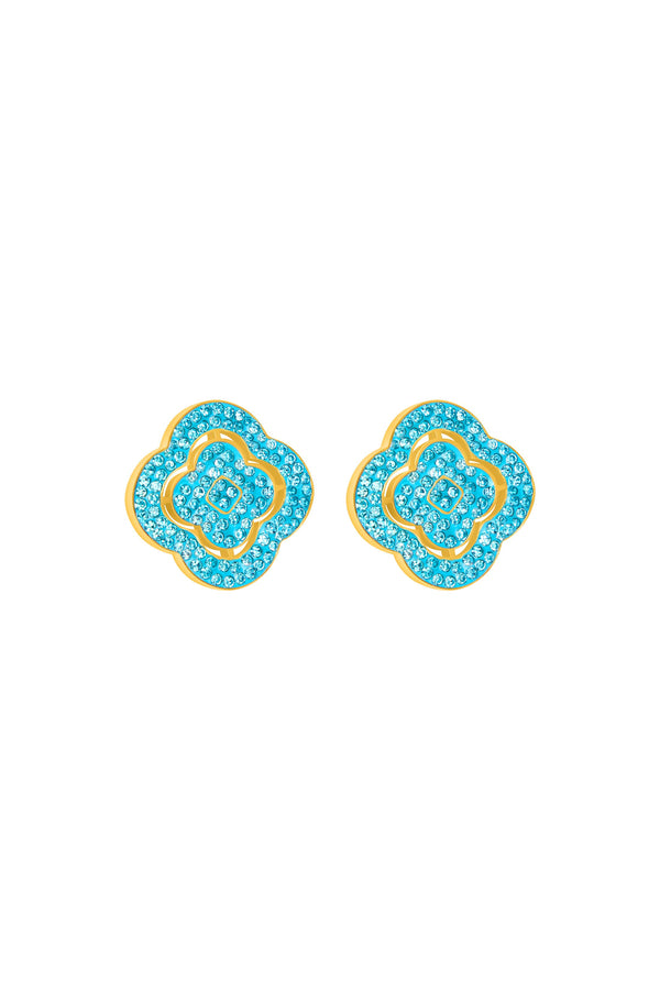 carisma Rossi's Limited Edition Cyan Stud Earring Set