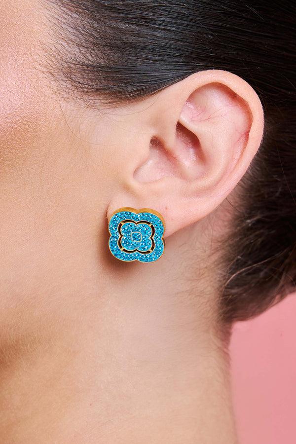 Carisma Rossi's Limited Edition Cyan Stud Earrings & Pendant Gift Set