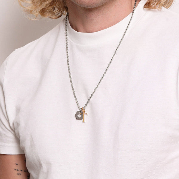 Carisma Silver Carisma Hexagon & Letter Pendant Gift Set