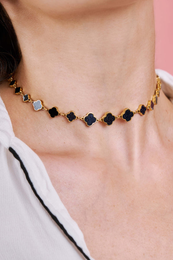 Carisma Sofia Midnight Sparkle Stud Earrings & Necklace Gift Set