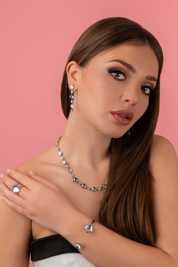 Carisma Sonata Brillantina Drop Studs & Necklace Gift Set