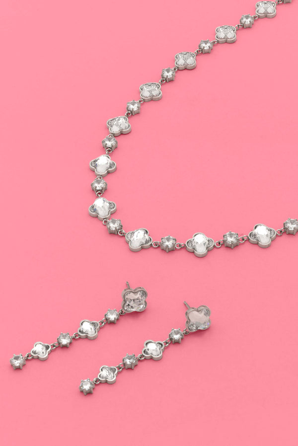 carisma Sonata Brillantina Drop Studs & Necklace Gift Set