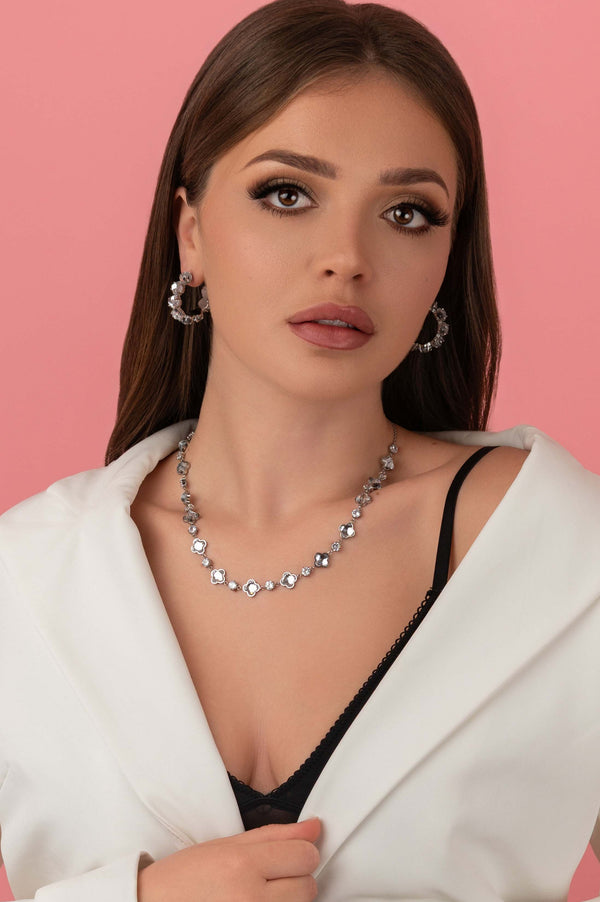 Carisma Sonata Brillantina Hoop Earrings & Necklace Gift Set