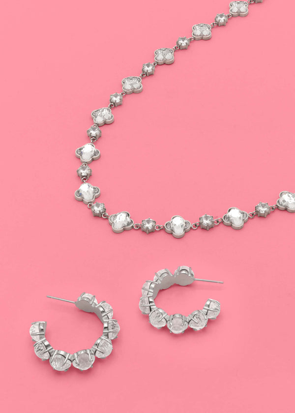 carisma Sonata Brillantina Hoop Earrings & Necklace Gift Set