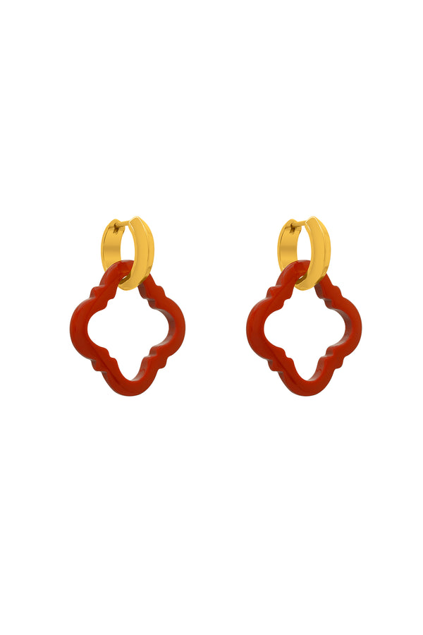 Carisma Stone Station Red Carnelian Carisma Logo Earring Stone