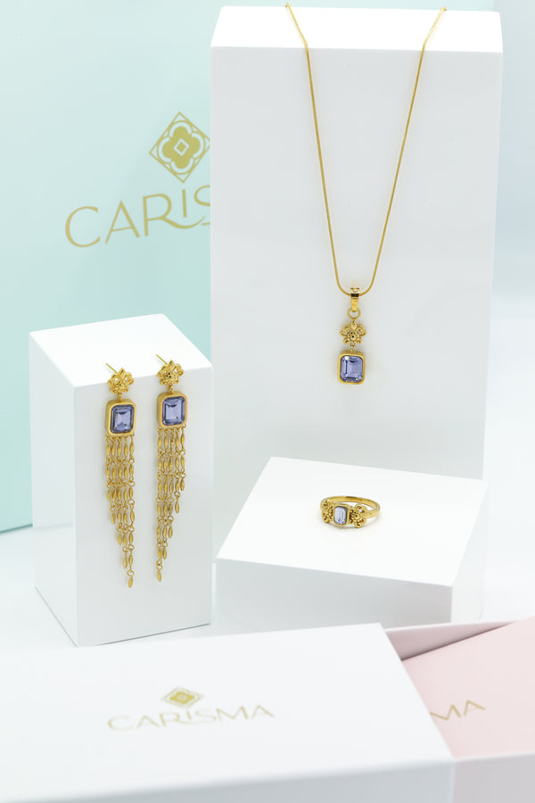 carisma Tal-Karmnu Pendant Ring & Santa Katerina Earrings Gift Set