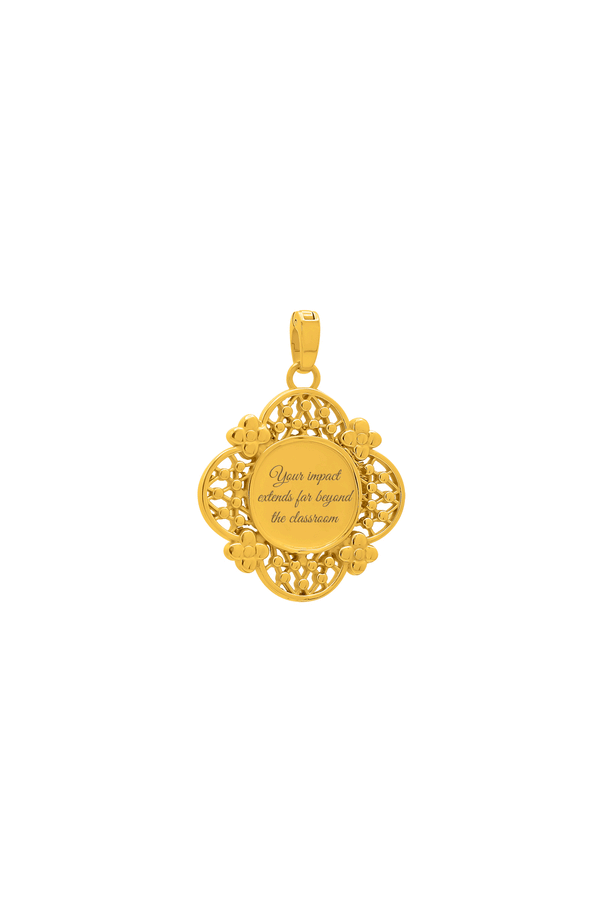 carisma Teacher's Carisma Logo Lace Engravable Pendant