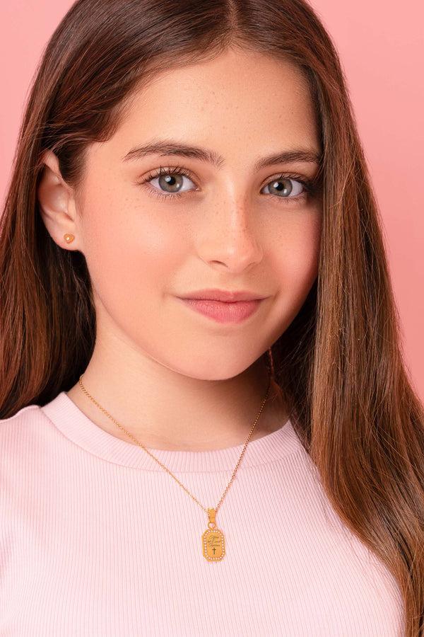 Carisma 'Tifkira Tal-Ewwel Tqarbina' Chamfered Engravable Pendant