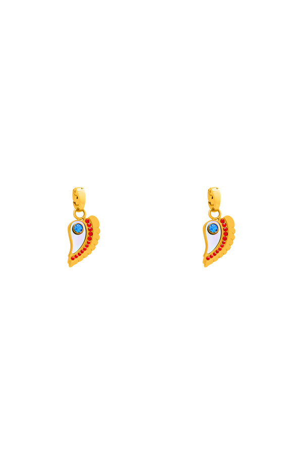 carisma Traditional Luzzu Eye Mother of Pearl Pendant Earring Set