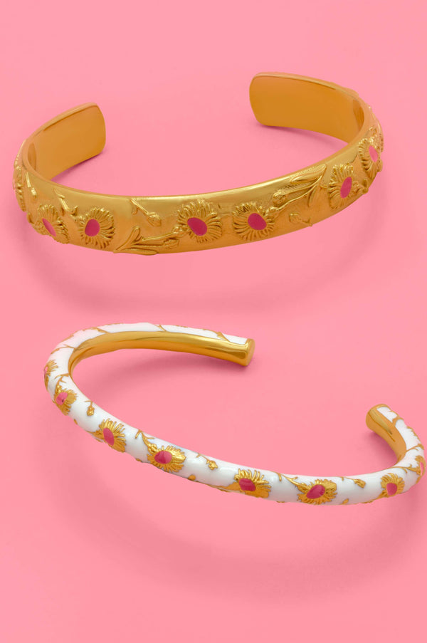 carisma Widnet Il-Baħar Bangle & White Enamel Bangle Gift Set