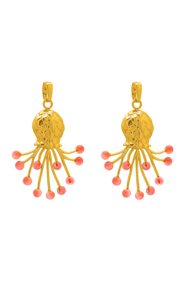 carisma Widnet Il-Baħar Cat Eye Stone Pendant Earring Set