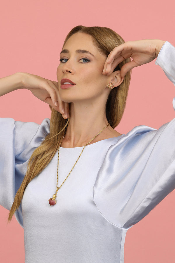 Carisma Widnet Il-Baħar Sphere Cat Eye Stone Pendant